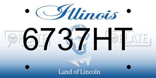 6737HT Illinois License Plate