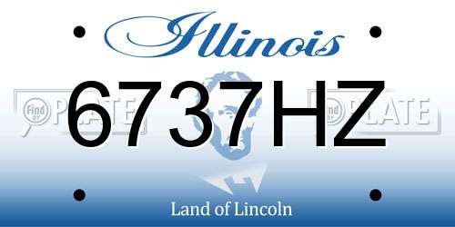 6737HZ Illinois License Plate