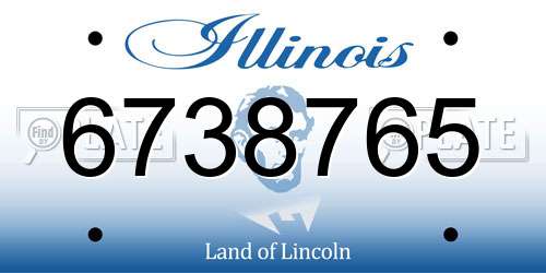 6738765 Illinois License Plate