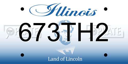 673TH2 Illinois License Plate