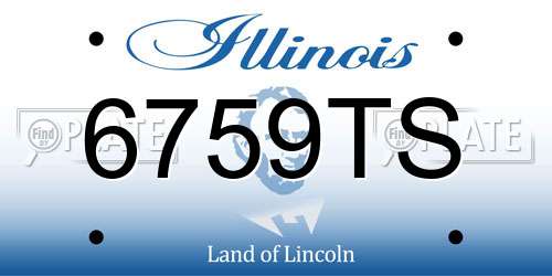 6759TS Illinois License Plate