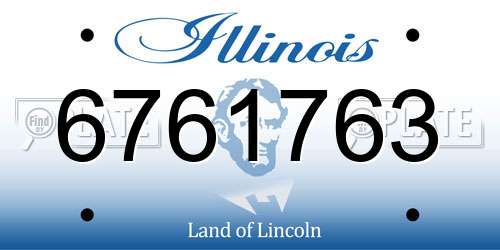 6761763 Illinois License Plate