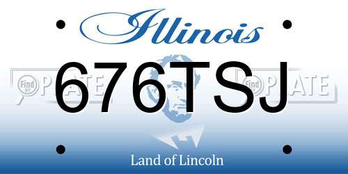 676TSJ Illinois License Plate