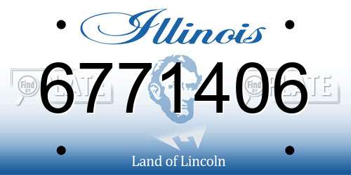 6771406 Illinois License Plate