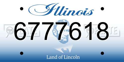 6777618 Illinois License Plate