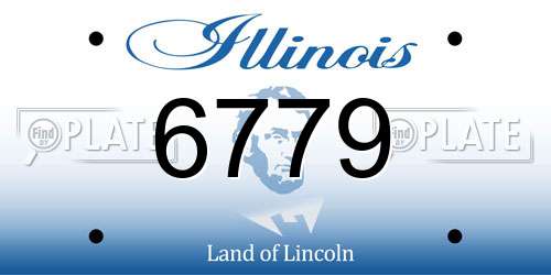 6779 Illinois License Plate