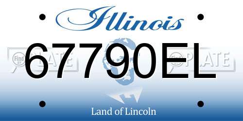 67790EL Illinois License Plate