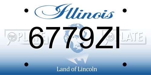 6779ZI Illinois License Plate