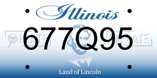 677Q95 Illinois License Plate