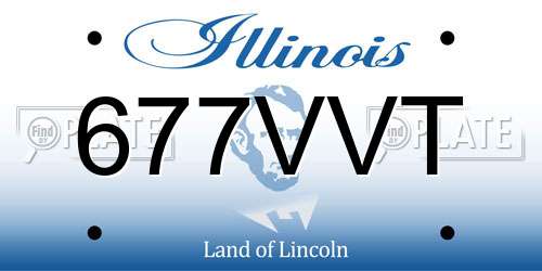 677VVT Illinois License Plate