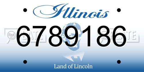 6789186 Illinois License Plate