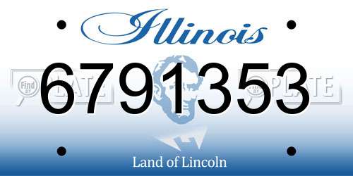 6791353 Illinois License Plate
