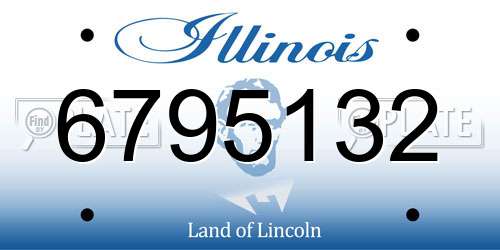 6795132 Illinois License Plate
