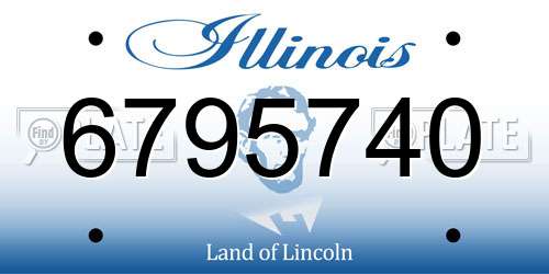6795740 Illinois License Plate