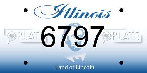 6797 Illinois License Plate