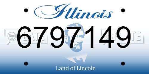 6797149 Illinois License Plate