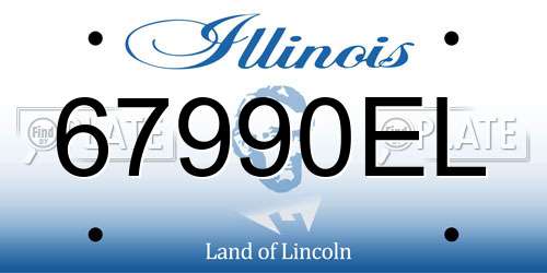 67990EL Illinois License Plate