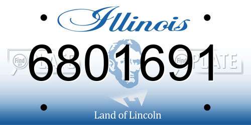 6801691 Illinois License Plate