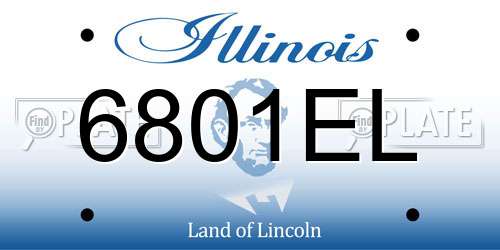 6801EL Illinois License Plate