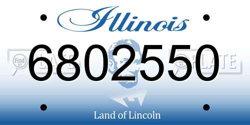 6802550 Illinois License Plate