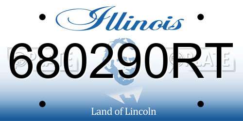 680290RT Illinois License Plate
