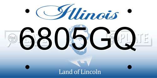 6805GQ Illinois License Plate