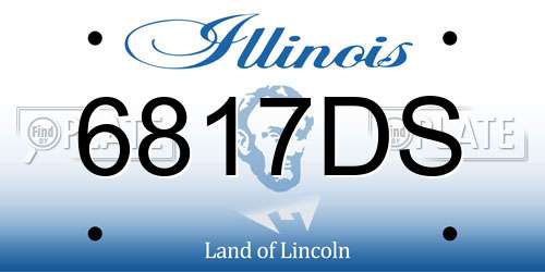 6817DS Illinois License Plate