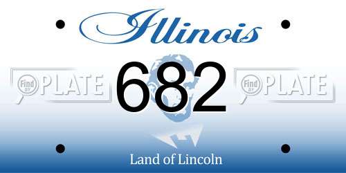 682 Illinois License Plate