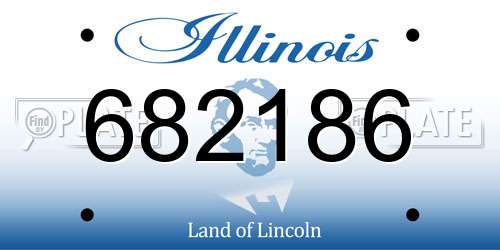 682186 Illinois License Plate