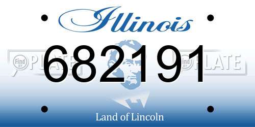 682191 Illinois License Plate