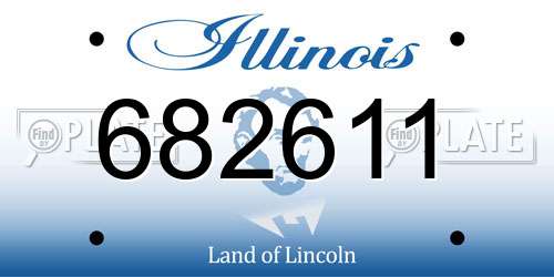 682611 Illinois License Plate