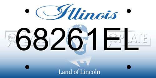 68261EL Illinois License Plate