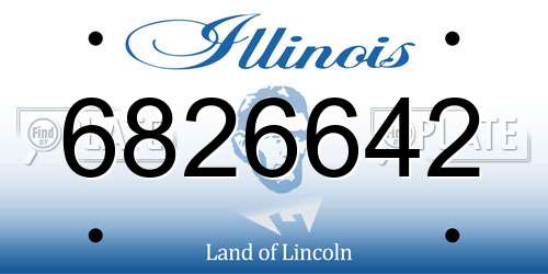 6826642 Illinois License Plate