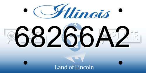 68266A2 Illinois License Plate