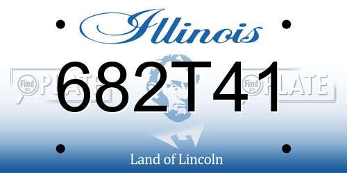 682T41 Illinois License Plate