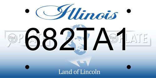 682TA1 Illinois License Plate