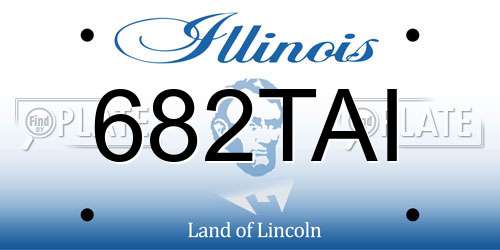 682TAI Illinois License Plate