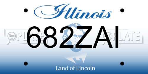 682ZAI Illinois License Plate