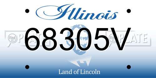 68305V Illinois License Plate