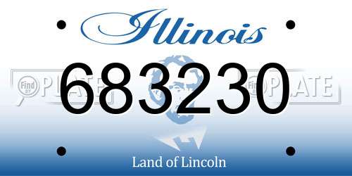 683230 Illinois License Plate