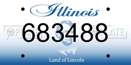 683488 Illinois License Plate