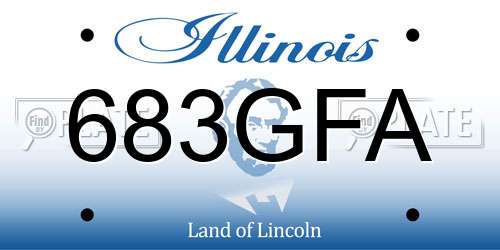 683GFA Illinois License Plate