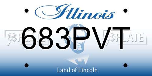 683PVT Illinois License Plate