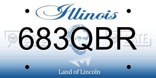 683QBR Illinois License Plate