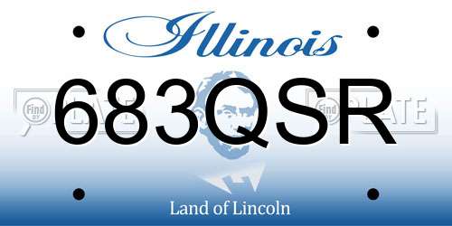 683QSR Illinois License Plate