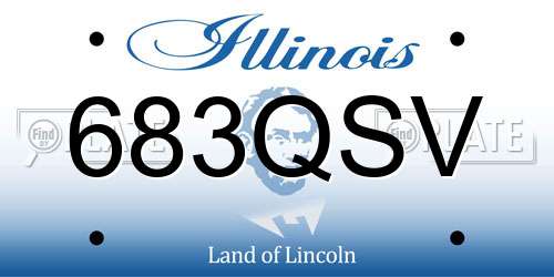 683QSV Illinois License Plate