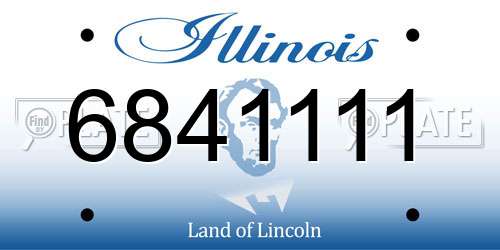 6841111 Illinois License Plate