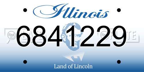 6841229 Illinois License Plate