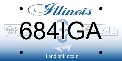 684IGA Illinois License Plate