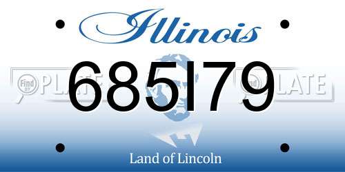 685I79 Illinois License Plate